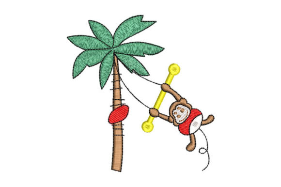 Baby Monkey Playing Embroidery Review