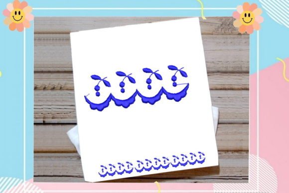 Blue Flower Border Embroidery Review