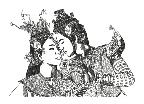 Couple in Ramayana Embroidery Review