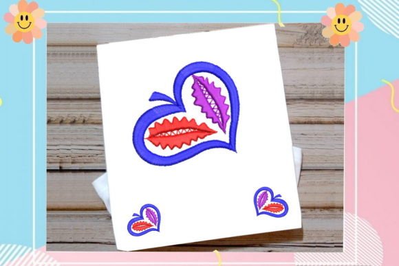 Cute Colorful Heart Embroidery Design Review