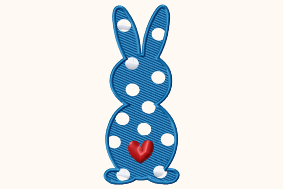 Cute Easter Bunny Polka Dot Embroidery Review