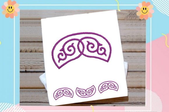 Cute Purple Border Embroidery Review