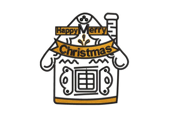 Happy Merry Christmas House Embroidery Review