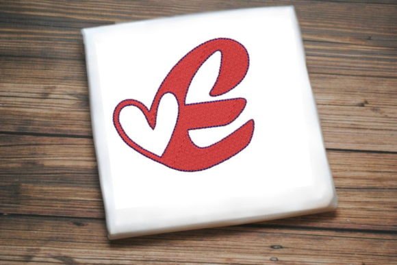 Letter E with Beautiful Heart Embroidery Review