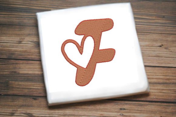 Letter F with Beautiful Heart Embroidery Review