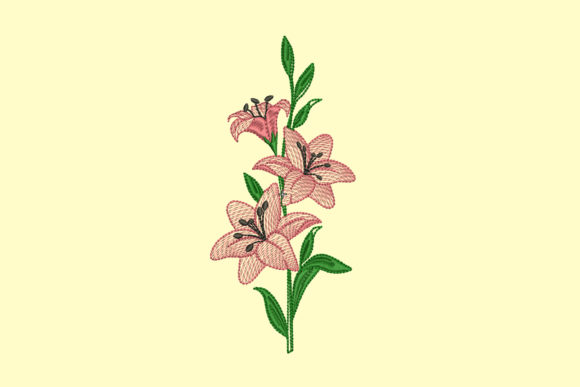 Lilies Embroidery Design Review