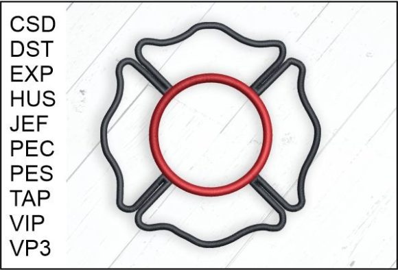 Maltese Cross Fire Dept Logo Review for Seasonal Embroidery