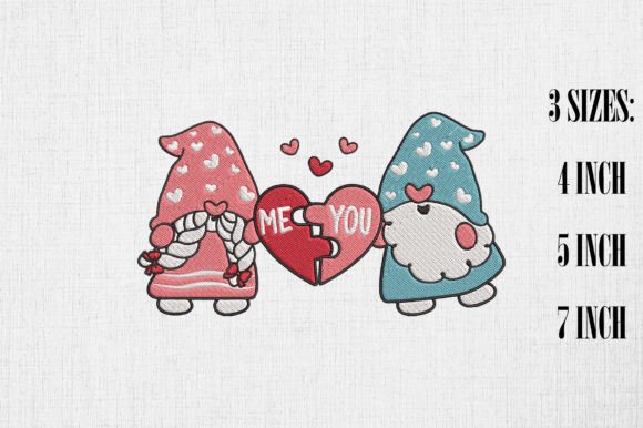Me and You Couple Gnome Valentine