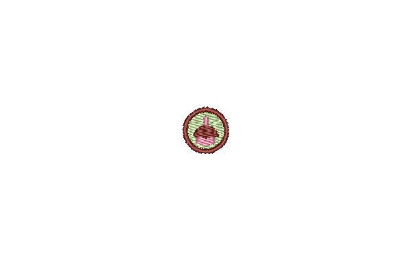Pink Cupcake Minature Embroidery Review