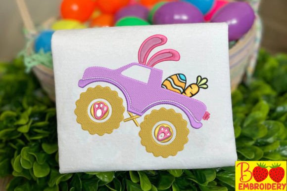 Rabbit Monster Truck with Eggs and Carrots