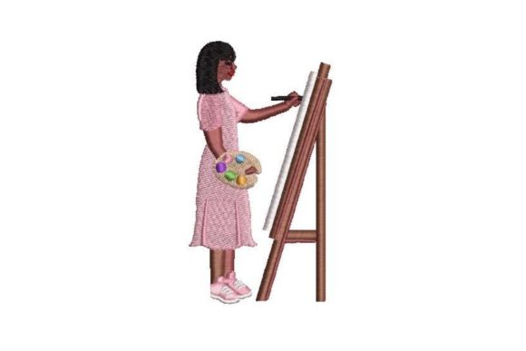 Woman of Color Painting Embroidery Review