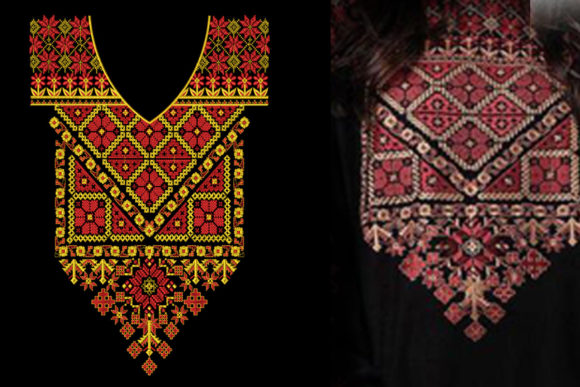Women's Dress Neckline Embroidery Review